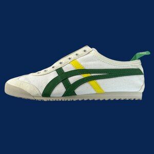 Onitsuka tiger Mexico 66 Slip - On Cream/Spinach Green Size: 9
